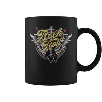 Rock & Roll Guitar Wings Music School Of Rock Classic Retro Coffee Mug - Monsterry DE