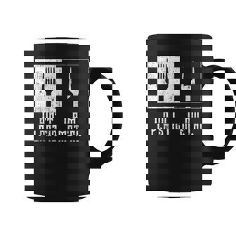 Rock Heavy Metal Punk Rock No Es Plástico I'm Metal Festival Taza de café - Regaloses