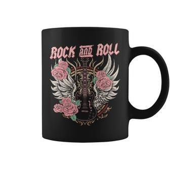Rock And Roll Guitar Vintage Rock Music Coffee Mug - Thegiftio UK