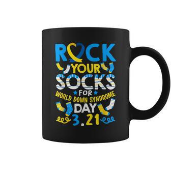 Rock Your Socks Down Syndrome Day Awareness For Boys Girls Coffee Mug - Seseable