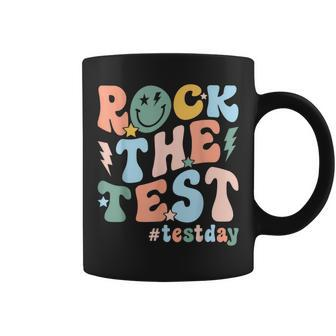 Rock The Test Test Day Teacher Student Testing Day Coffee Mug - Monsterry