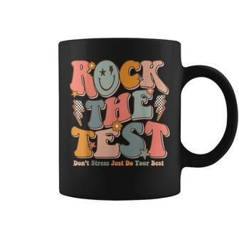 Rock The Test Testing Day Don't Stress Do Your Best Test Day Coffee Mug | Mazezy