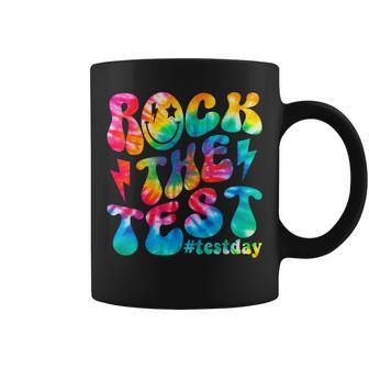 Rock The Test Testing Day Retro Motivational Teacher Student Coffee Mug | Mazezy DE