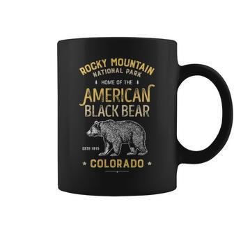 Rocky Mountain National Park Vintage Colorado Bear Coffee Mug | Mazezy