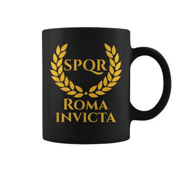 Roma Invicta Spqr Classical Rome Ancient Roman History Coffee Mug - Monsterry CA