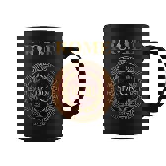 Roma Spqr Símbolo Del Imperio Romano Taza de café - Regaloses
