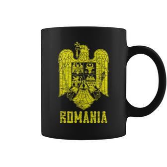 Romania Coat Of Arms Romanian Parliament Eagle Coffee Mug - Monsterry