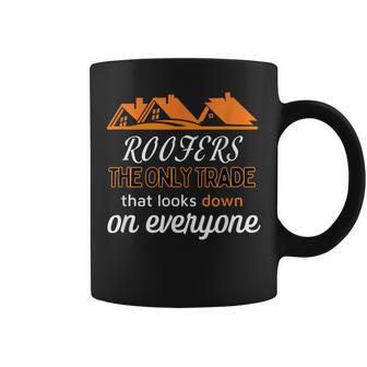 For Roofer Tiler Scaffolder Plumber Showing Pride In Trade Coffee Mug - Monsterry CA