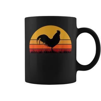 Rooster Chicken Black Orange Yellow Farm Farmer Farming Coffee Mug - Monsterry DE