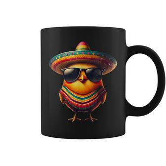 Rooster Mexican Cinco De Mayo Chicken Lover Coffee Mug - Monsterry