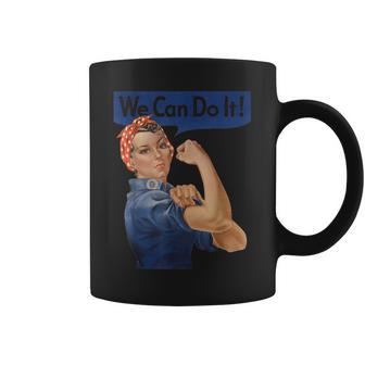 We Can Do It Rosie The Riveter Feminist Rosey Rosy Vintage Coffee Mug - Monsterry CA