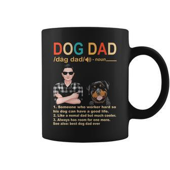 Rottweiler Dog Dad Definition For Daddy Fathers Day Coffee Mug | Mazezy