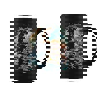 Rottweiler Dog As Kraken Attack A War Ship At High Seas Coffee Mug | Mazezy