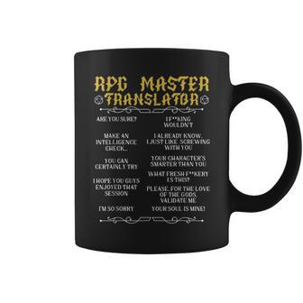 Rpg Master Translator D20 Tabletop Games Rpg Gamer Coffee Mug - Seseable
