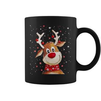Rudolph Red Nose Santa Claus's Reindeer Coffee Mug | Mazezy
