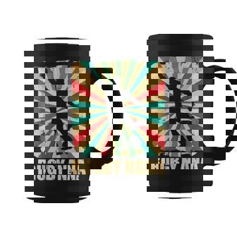Rugby Nana Grandma Of Rugby Sport Lover Retro Coffee Mug - Thegiftio UK