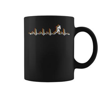 Rugby Retro Heartbeat Ekg Vintage For Rugby Player Coffee Mug - Monsterry CA