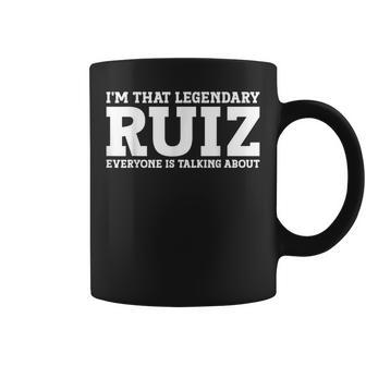 Ruiz Surname Team Family Last Name Ruiz Coffee Mug - Seseable