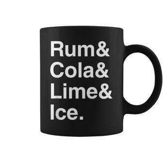 Rum And Cola Cuba Cocktail Recipe Coffee Mug - Monsterry