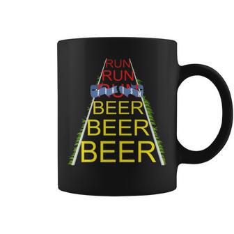 Run Run Run Beer Beer Beer Running Coffee Mug | Mazezy