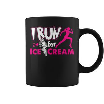 I Run For Ice Cream Coffee Mug | Mazezy