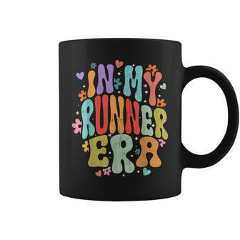 In My Runner Era Marathon Running Lover Groovy Coffee Mug - Seseable