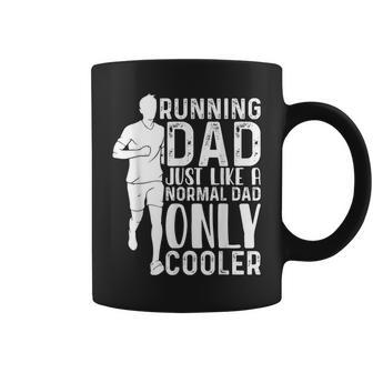 Running Dad Just Like A Normal Only Cooler Father's Day Coffee Mug - Thegiftio UK