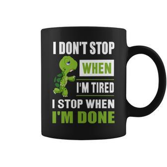 Running I Don't Shop When I'm Tired I Shop When I'm Done Coffee Mug | Mazezy UK
