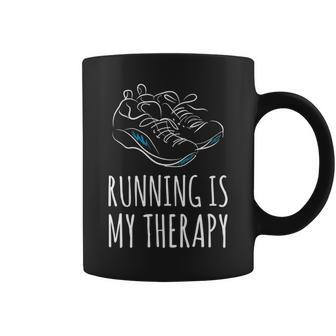 Running Is My Therapy Coffee Mug | Mazezy