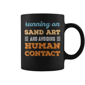 Running On Sand Art Coffee Mug - Monsterry CA