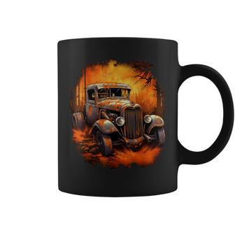 Rust Bucket Hot Rod Rat Rod Vintage Classic Car Men Coffee Mug - Monsterry