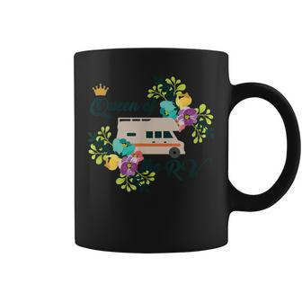 Rv Camping For Queen Of The Rv Camper Coffee Mug - Monsterry AU