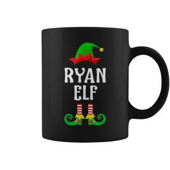 Ryan Elf Personalized Name Christmas Family Matching Coffee Mug - Seseable