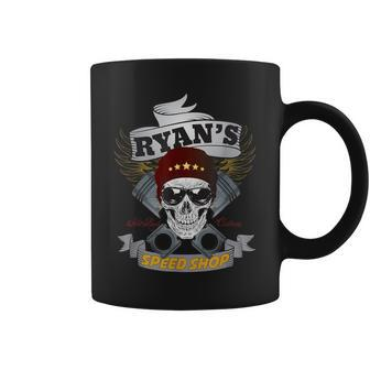 Ryan's Speed Shop Hot Rod Car Guy Coffee Mug - Monsterry UK
