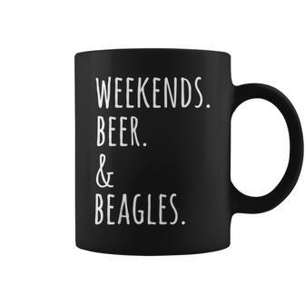 Weekends Beer Beagle Dog Coffee Mug - Monsterry AU