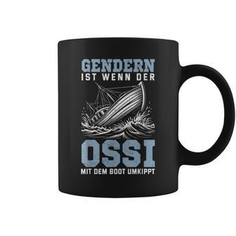 Sachse Gendern Ist Wenn Der Ossi Mit Dem Boot Umkippt Black Tassen - Seseable