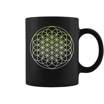 Sacred Geometry Flower Of Life Coffee Mug - Monsterry