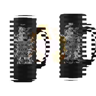 Safari Animals Elephant Leopard Cheetah Rhino Giraffe Zebra Coffee Mug - Thegiftio