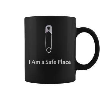 I Am A Safe Place Safety Pin Coffee Mug - Monsterry CA