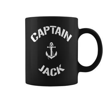 Sailing Boat Captain Jack Personalized Boating Name Coffee Mug - Seseable