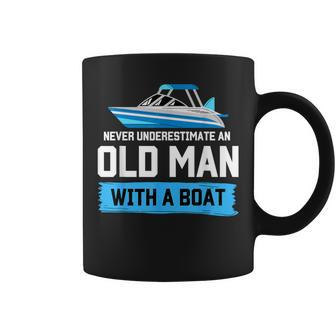 Sailing Sailboat Old Man With Boat Owner Dad Sailor Coffee Mug - Thegiftio UK