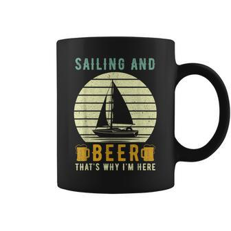 Sailor Sailing Saying Sailing And Beer Coffee Mug - Thegiftio UK