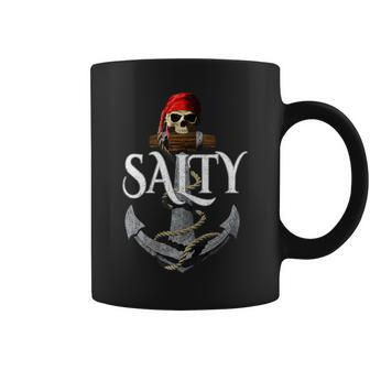 Salty Nautical Pirate Anchor Coffee Mug - Monsterry UK