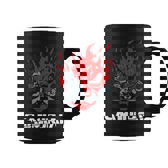 Samurai Japanese Demon Mask Edge Cyber Runners Punk Coffee Mug - Thegiftio