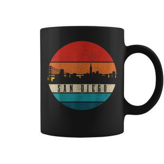 San Diego California Skyline Pride Vintage San Diego Coffee Mug - Monsterry AU