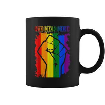San Diego Lgbt Pride Month Lgbtq Rainbow Flag Coffee Mug - Monsterry DE