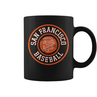 San Francisco Baseball Vintage Cali Sf Baseball Badge Coffee Mug | Crazezy DE