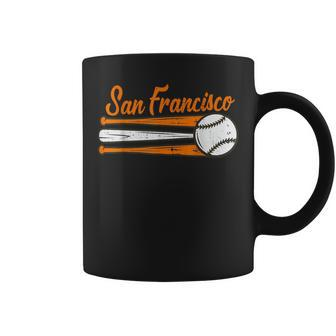 San Francisco Baseball Vintage Distressed Met At Gameday Coffee Mug | Mazezy DE