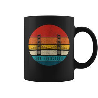 San Francisco California Golden Gate Bridge City Vintage Coffee Mug - Monsterry