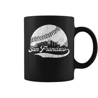 San Francisco California Vintage Skyline Apparel Coffee Mug - Monsterry UK